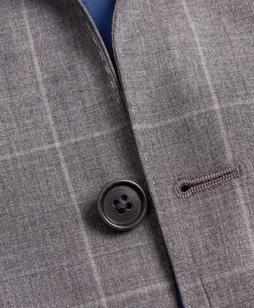 Brooks Brothers Regent-Fit Windowpane Wool Suit Jacket, image 2