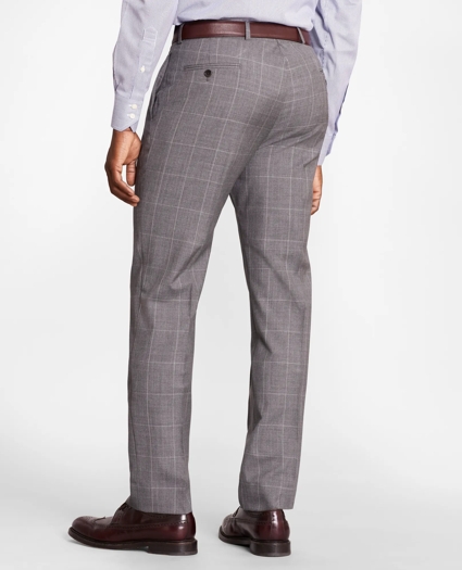 Brooks Brothers Regent-Fit Windowpane Wool Suit Pants, image 3
