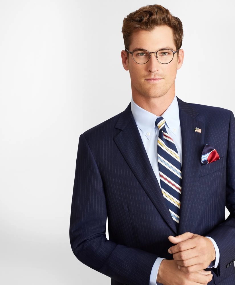 Madison Fit Two-Button Stripe 1818 Suit Madison Fit Two-Button Stripe 1818 Suit