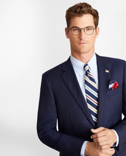 Madison Fit Two-Button Stripe 1818 Suit, image 3