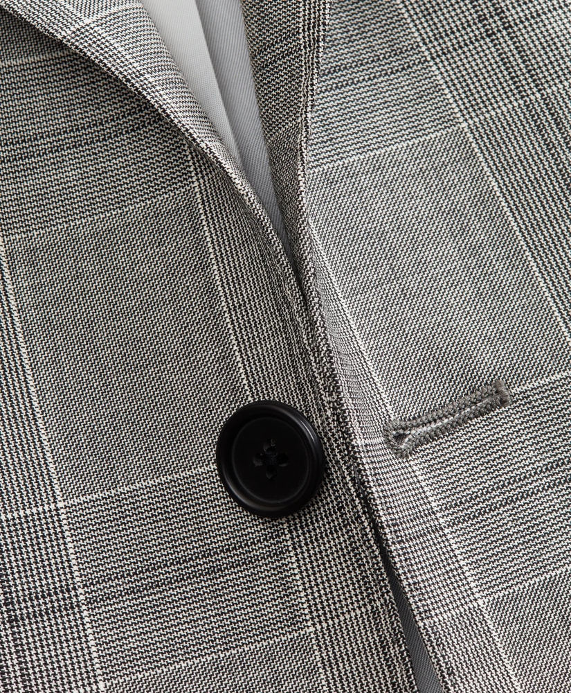 Regent Fit Three-Button Plaid 1818 Suit, image 2