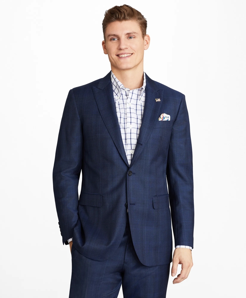 Milano Fit Three-Button Plaid 1818 Suit