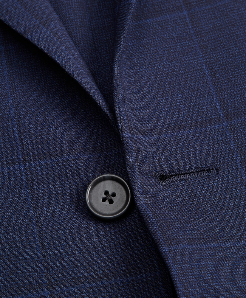 Regent Fit Brooks Brothers Cool Navy Plaid Suit, image 2