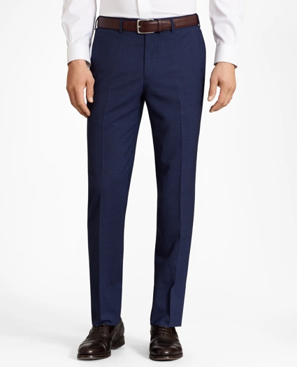 Regent Fit Brooks Brothers Cool Navy Plaid Suit, image 5