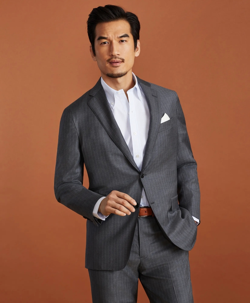Golden Fleece® Merino Wool Pinstripe Suit, image 3