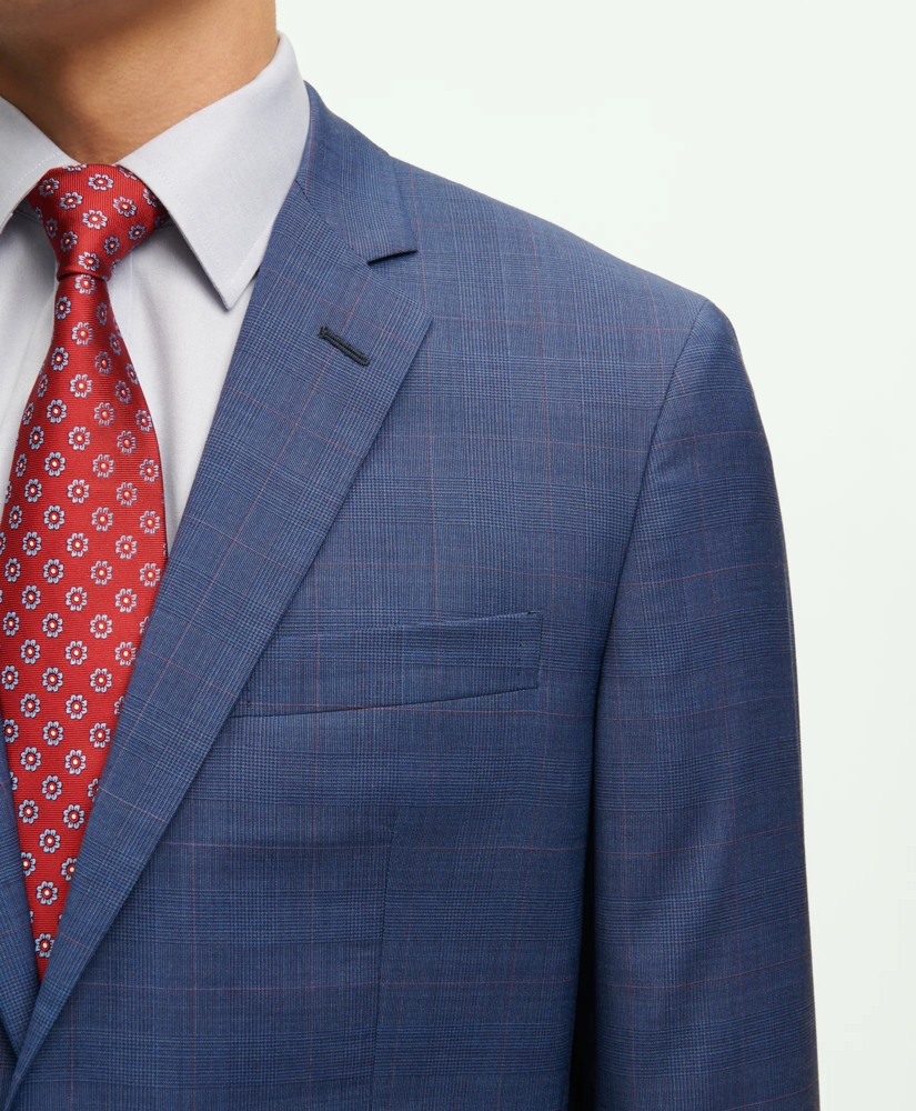 Slim Fit Wool Overcheck 1818 Suit, image 2
