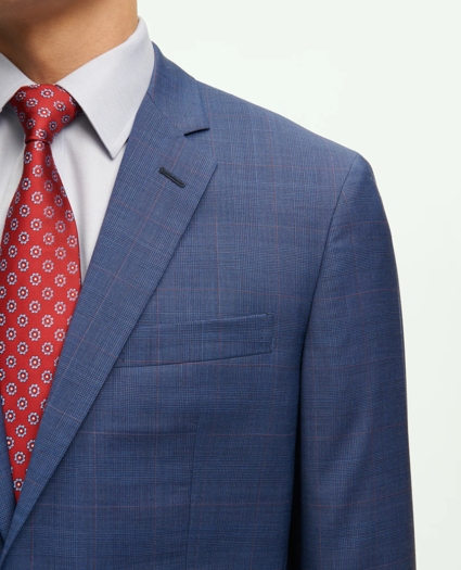 Slim Fit Wool Overcheck 1818 Suit, image 2
