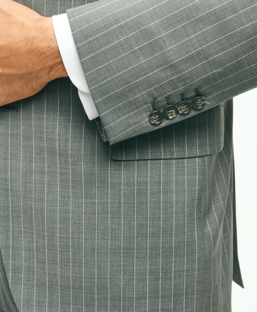 Madison Fit Wool Pinstripe 1818 Suit, image 4