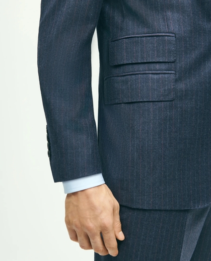 Classic Fit Stretch Wool Flannel Pinstripe 1818 Suit, image 7