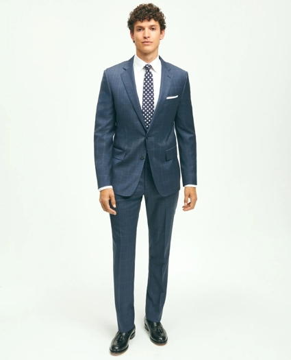 Classic Fit Wool Windowpane 1818 Suit, image 1