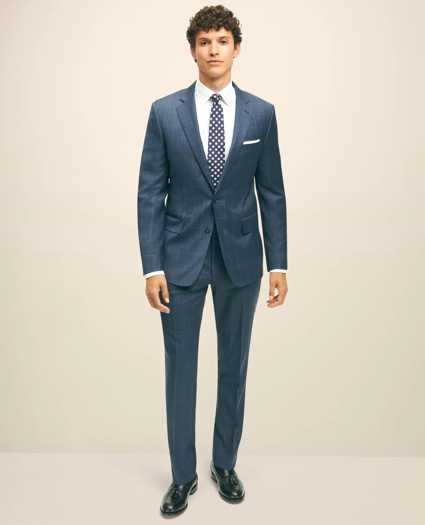 Classic Fit Wool Windowpane 1818 Suit, image 1