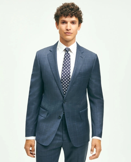 Classic Fit Wool Windowpane 1818 Suit, image 3