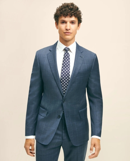 Classic Fit Wool Windowpane 1818 Suit, image 3