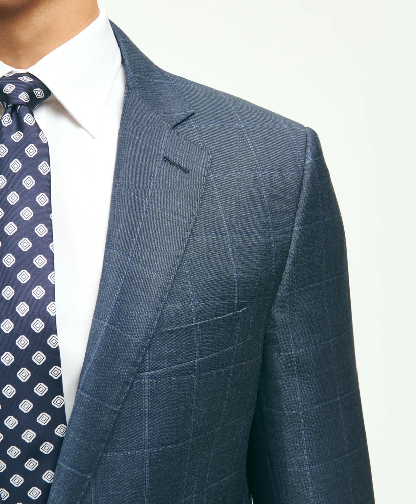 Classic Fit Wool Windowpane 1818 Suit, image 4