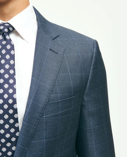 Classic Fit Wool Windowpane 1818 Suit, image 4