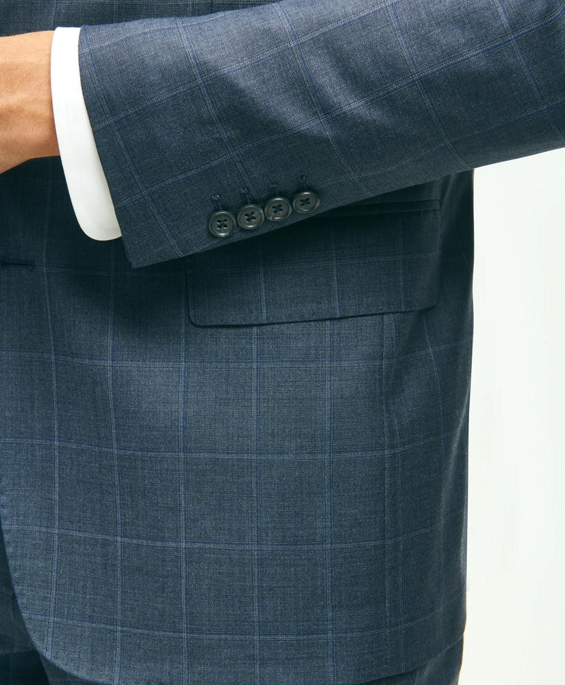 Classic Fit Wool Windowpane 1818 Suit, image 5