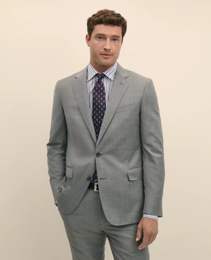 Classic Fit Wool Sharkskin 1818 Suit, image 2