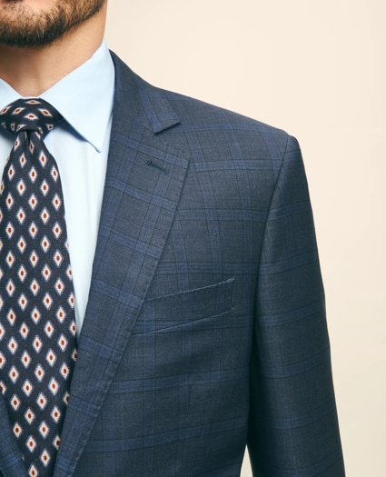 Traditional Fit Wool Checked 1818 Suit, image 4