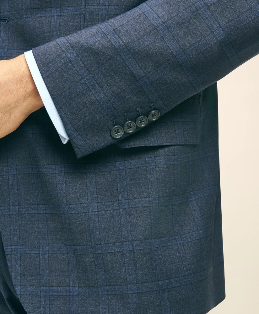 Traditional Fit Wool Checked 1818 Suit, image 5