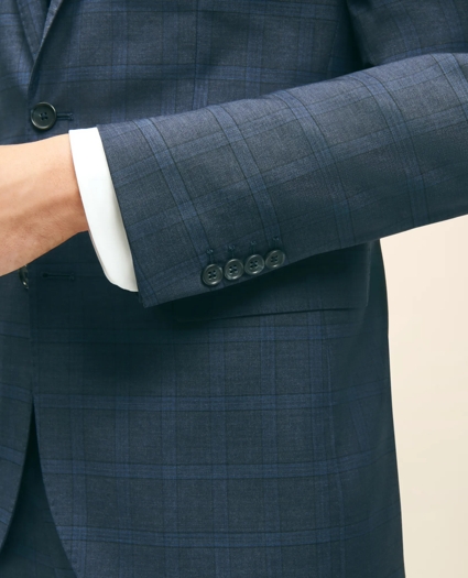 Slim Fit Wool Checked 1818 Suit, image 5