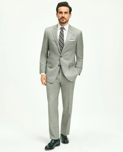 Traditional Fit  Wool Sharkskin 1818 Suit, image 1