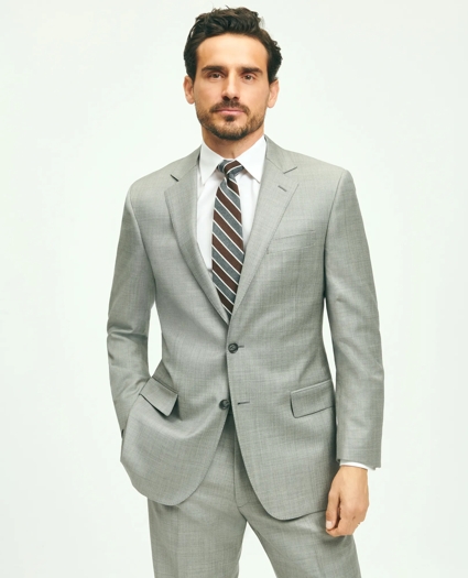 Traditional Fit  Wool Sharkskin 1818 Suit, image 3