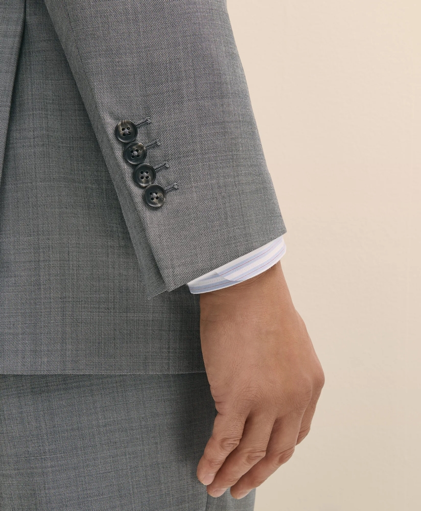Traditional Fit  Wool Sharkskin 1818 Suit, image 5