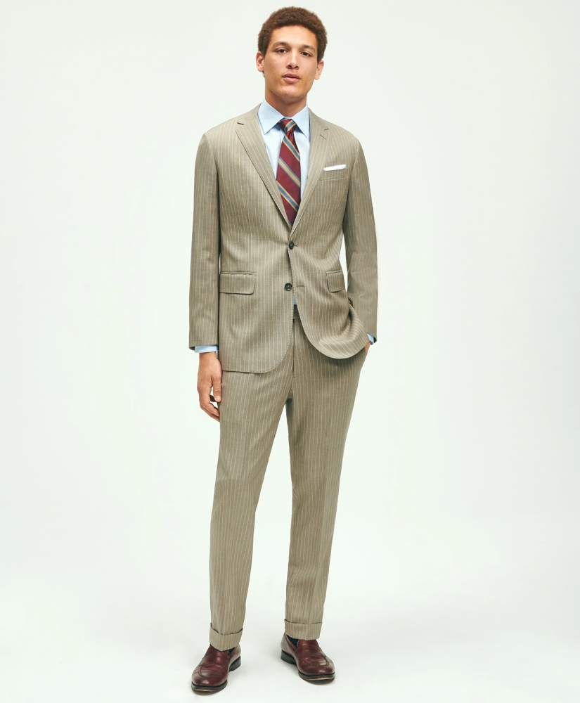 Slim Fit Wool Pinstripe 1818 Suit, image 1