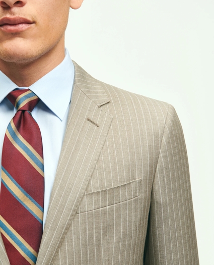 Slim Fit Wool Pinstripe 1818 Suit, image 4