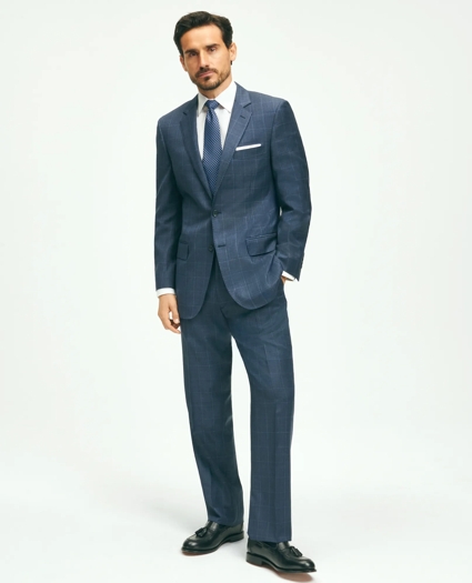 Traditional Fit Wool Windowpane 1818 Suit, image 1