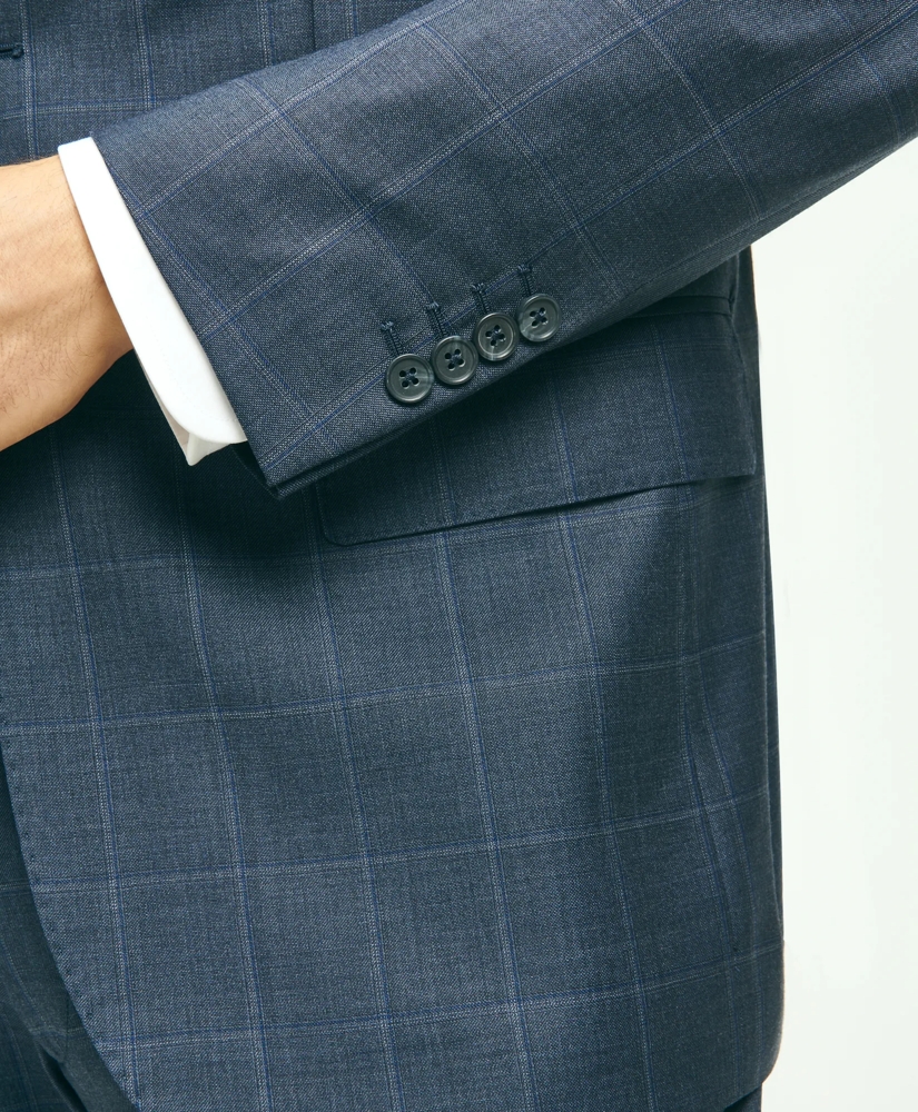 Traditional Fit Wool Windowpane 1818 Suit, image 5