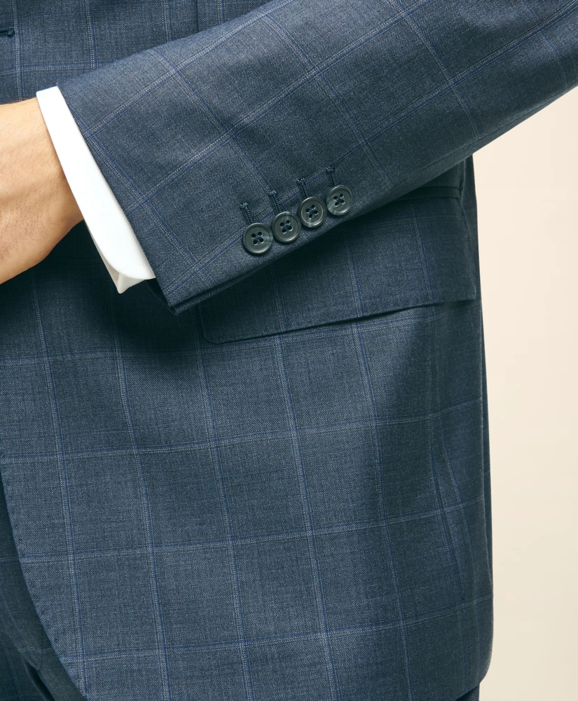 Traditional Fit Wool Windowpane 1818 Suit, image 5