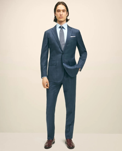 Slim Fit Wool Windowpane 1818 Suit, image 1