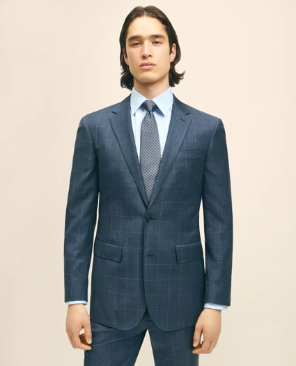 Slim Fit Wool Windowpane 1818 Suit, image 3