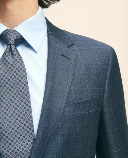Slim Fit Wool Windowpane 1818 Suit, image 4