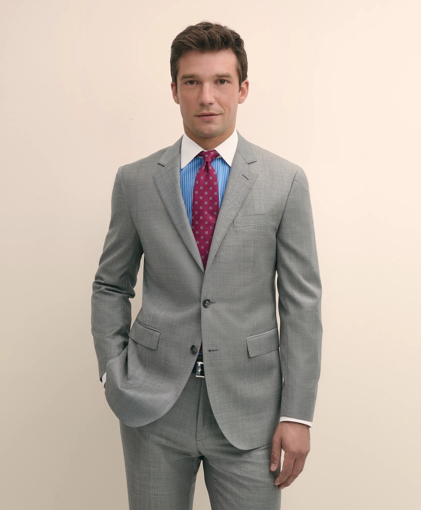Slim Fit Wool Sharkskin 1818 Suit, image 2
