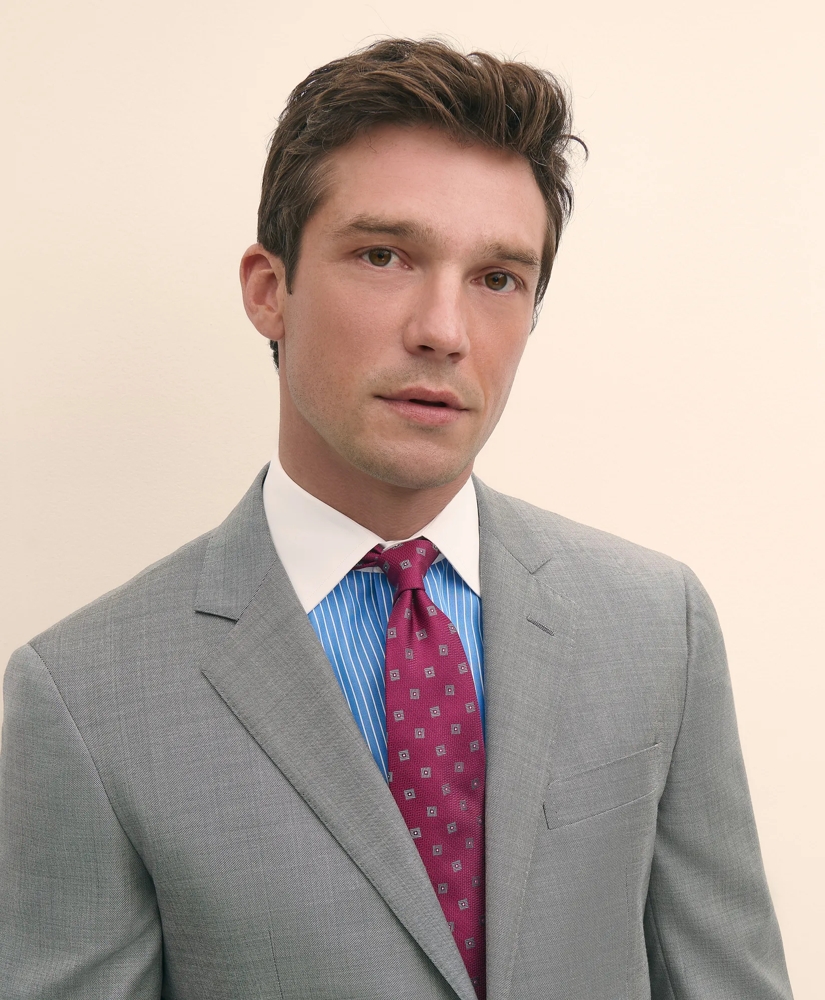 Slim Fit Wool Sharkskin 1818 Suit, image 3