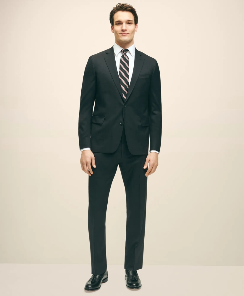 classic fit wool 1818 dress pants Men's Classic Fit Wool Mini Houndstooth Dress Pants