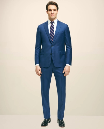 Men's Classic Fit Wool Sharkskin 1818 Suit | Brooks Brothers