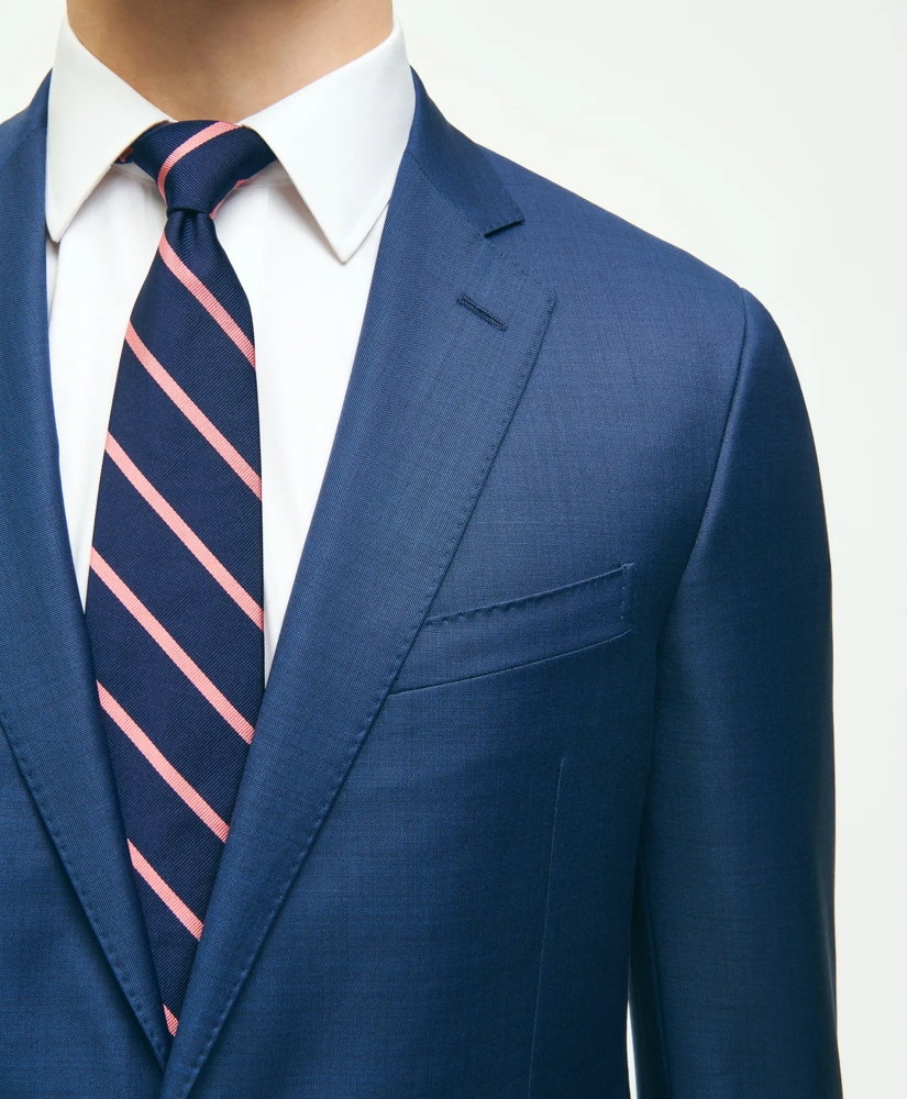 Men's Classic Fit Wool Sharkskin 1818 Suit | Brooks Brothers Men's Classic Fit Wool Sharkskin 1818 Suit | Brooks Brothers