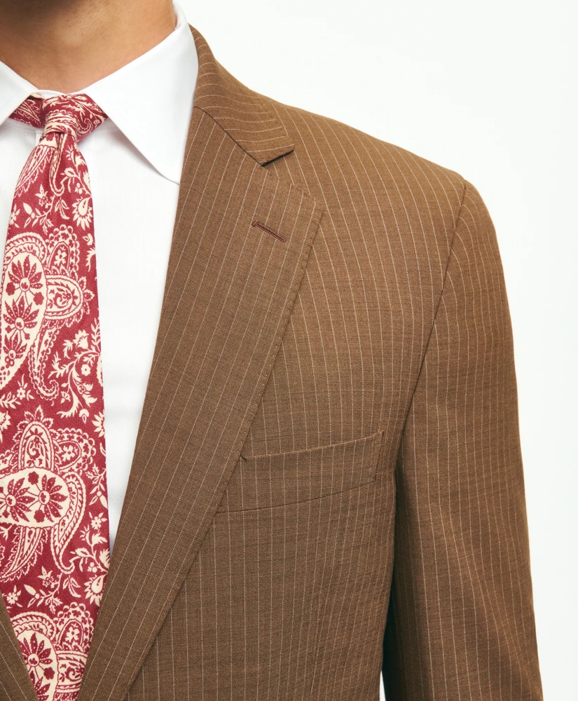 Classic Fit Stretch Wool Pinstripe 1818 Suit, image 4