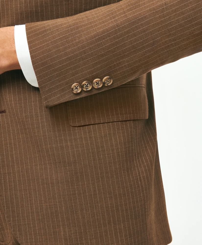 Classic Fit Stretch Wool Pinstripe 1818 Suit, image 5