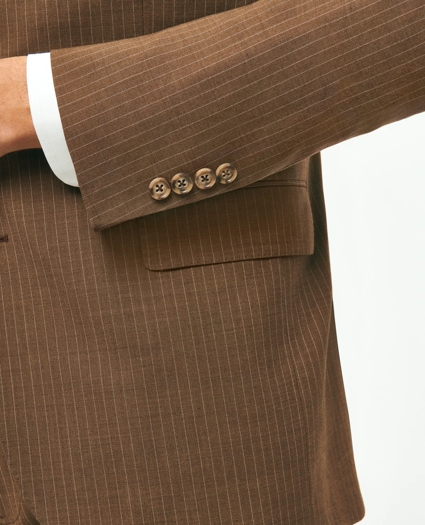 Classic Fit Stretch Wool Pinstripe 1818 Suit, image 5