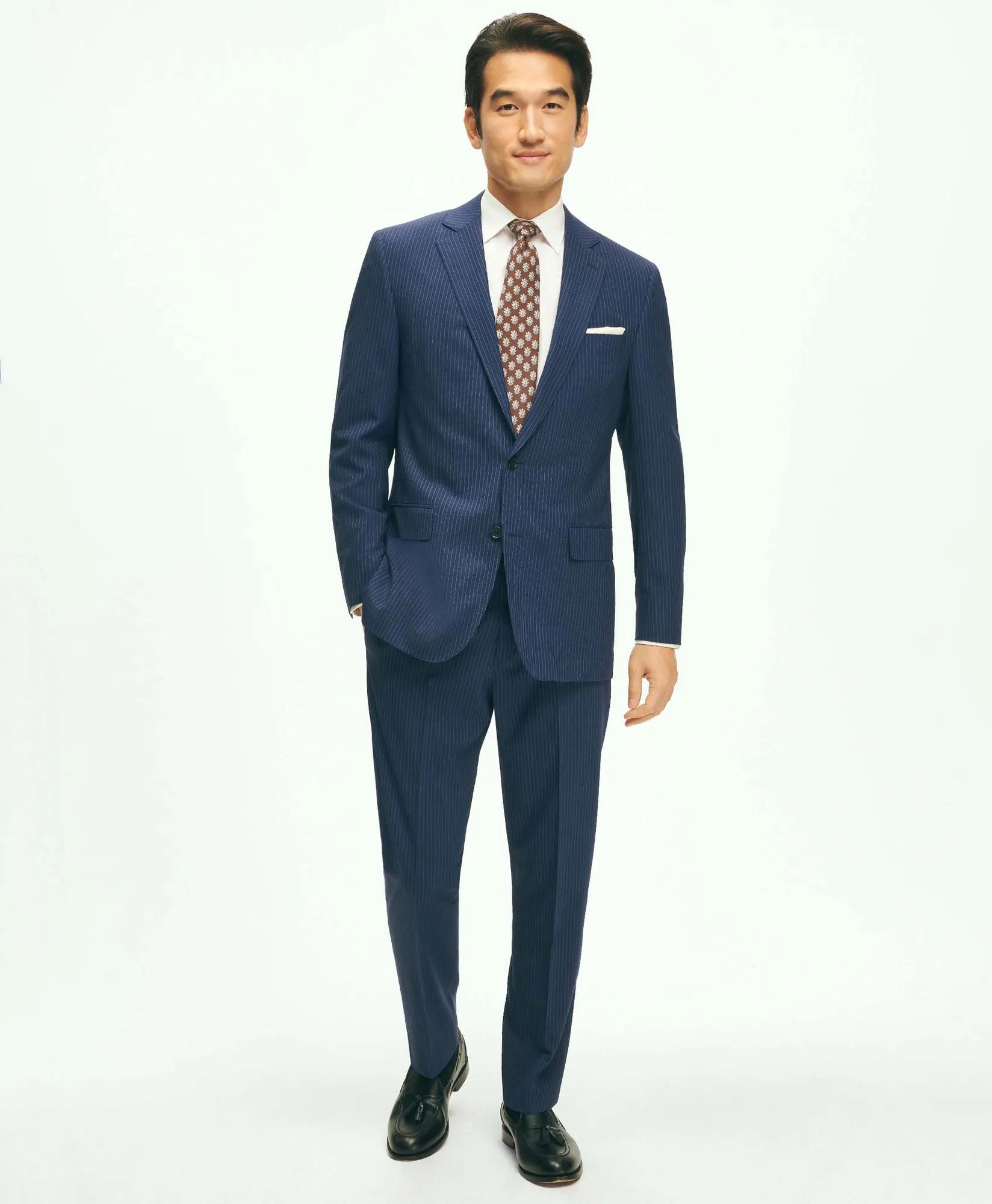Explorer Collection Classic Fit Wool Pinstripe Suit Jacket