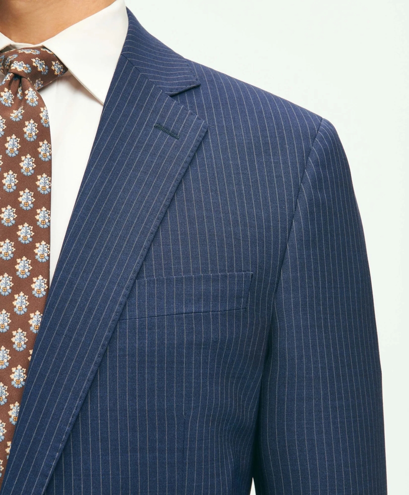 Brooks Brothers Explorer Collection Classic Fit Wool Pinstripe Suit Jacket, image 3