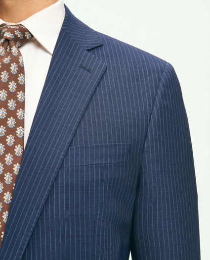 Brooks Brothers Explorer Collection Classic Fit Wool Pinstripe Suit Jacket, image 3