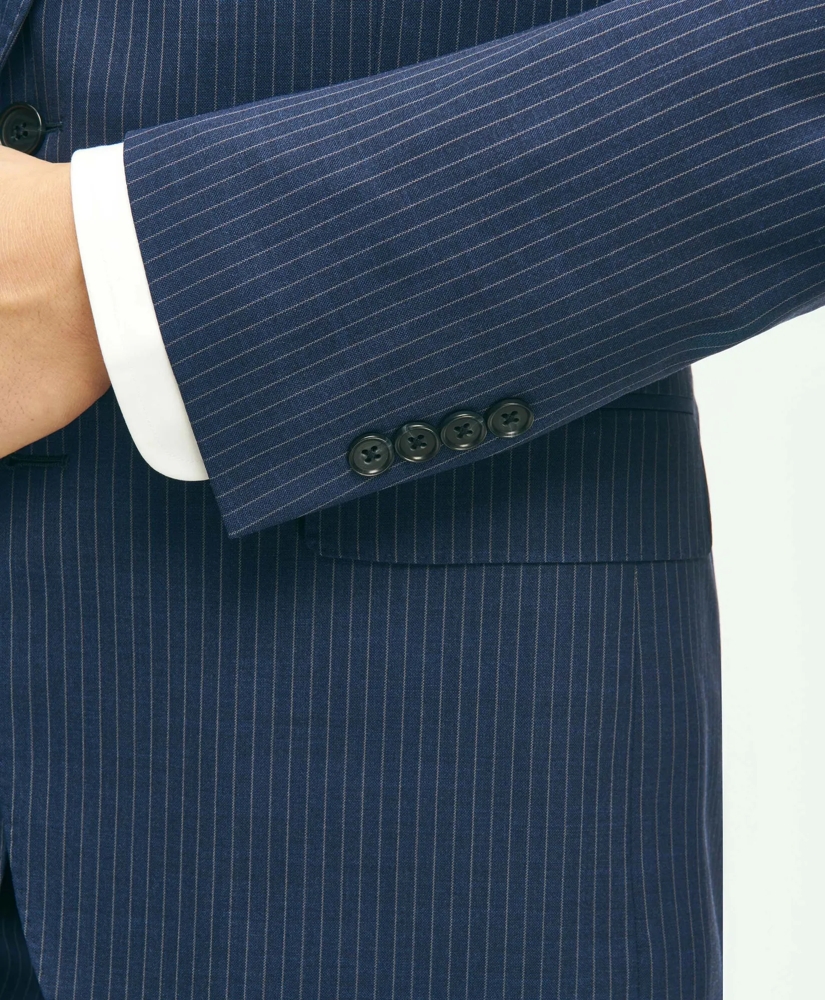 Brooks Brothers Explorer Collection Classic Fit Wool Pinstripe Suit Jacket, image 4