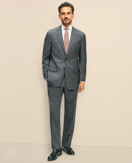 Traditional Fit 1818 Windowpane Suit In Wool, image 2