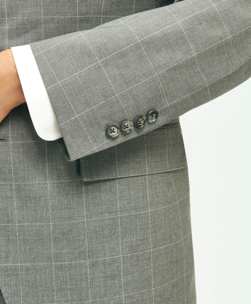 Traditional Fit 1818 Windowpane Suit In Wool, image 5