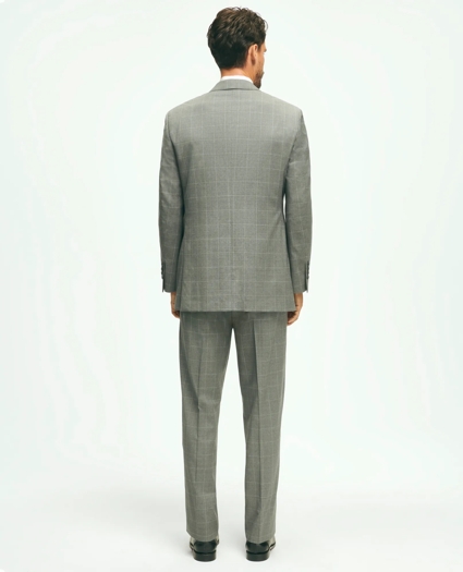 Traditional Fit 1818 Windowpane Suit In Wool, image 6